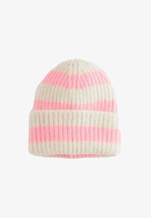 REGULAR FIT - Beanie - ecru cream pink stripe