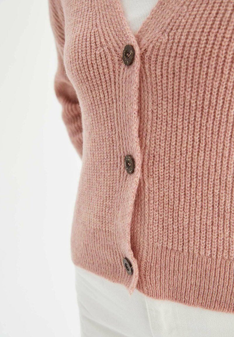 Damen Strickjacken | DeFacto REGULAR FIT Strickjacke pink - AU41564 Damen Strickjacken | DeFacto REGULAR FIT Strickjacke pink - AU41564