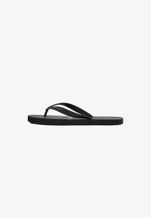 PULL&BEAR, FLAT SANDALS - Teenslippers - black