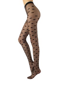 Calzitaly BIG POLKA DOTS 20 DEN - Medias - black