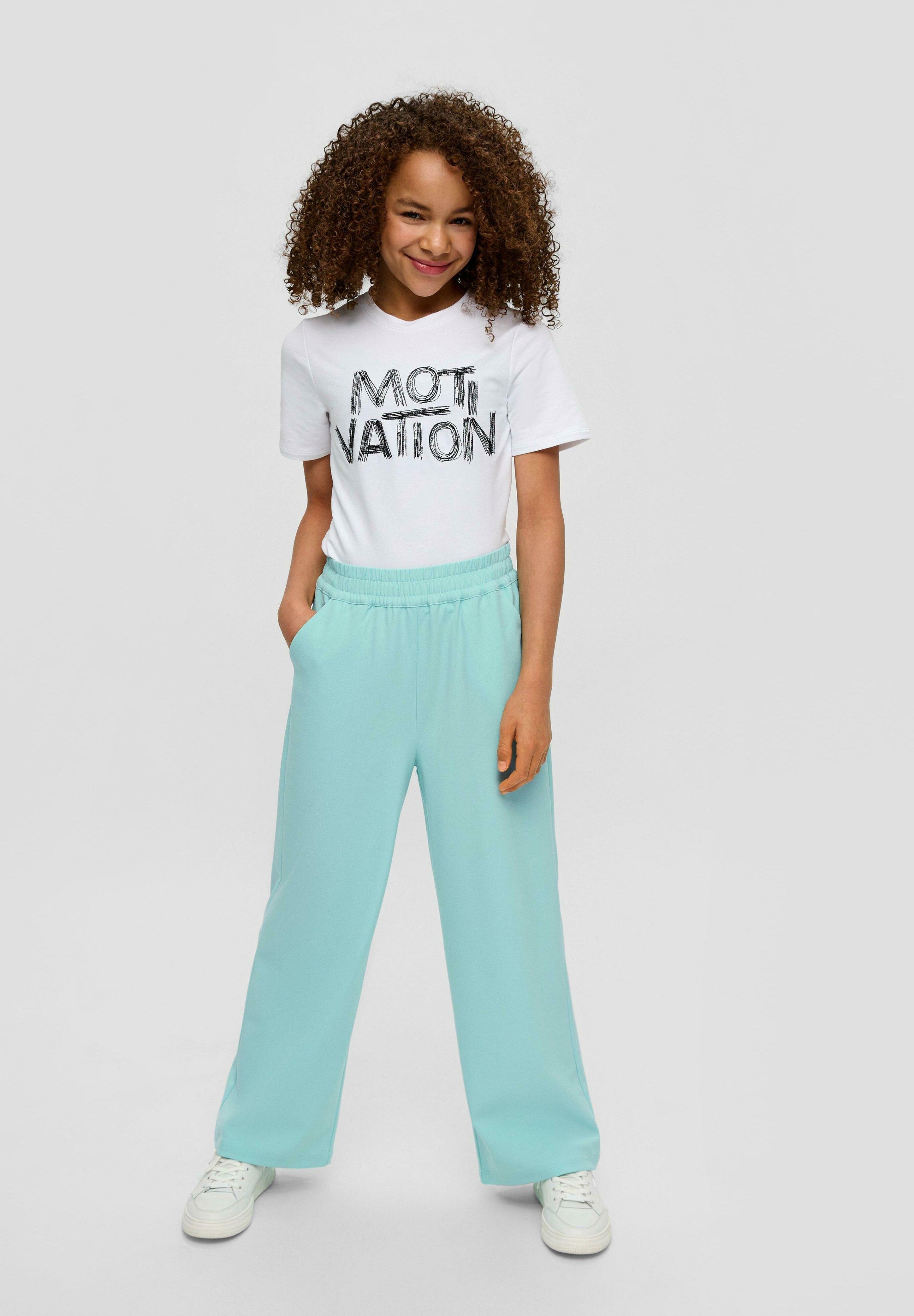 Pantalon Legging Fille S.Oliver Junior - Imprimé Intégral, Taille Haute élastique - Coupe Skinny Décontractée - 4