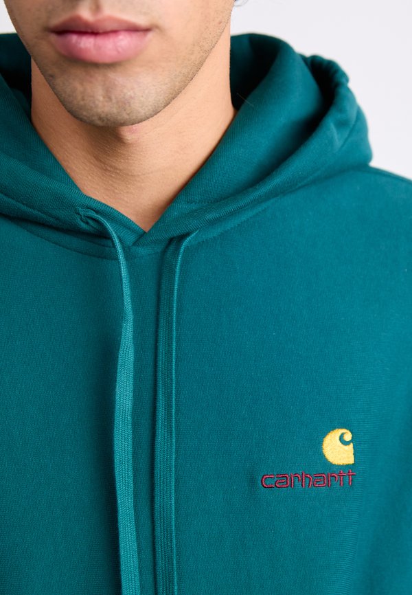 HOODED AMERICAN SCRIPT  - Hoodie - malachite2