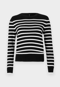 ONKALANA O NECK - Stickad tröja - black/white