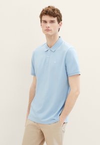 TOM TAILOR BASIC WITH CONTRAST - Pólóing - washed out middle blue