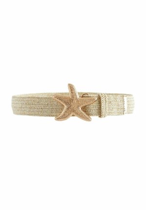 RAFFIA  - Gürtel - natural with starfish gold buckle