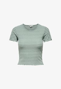Selected, jadeite stripes:cloud dancer