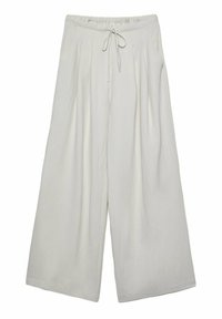 TEXTURED DRAWSTRING - Trousers - stone