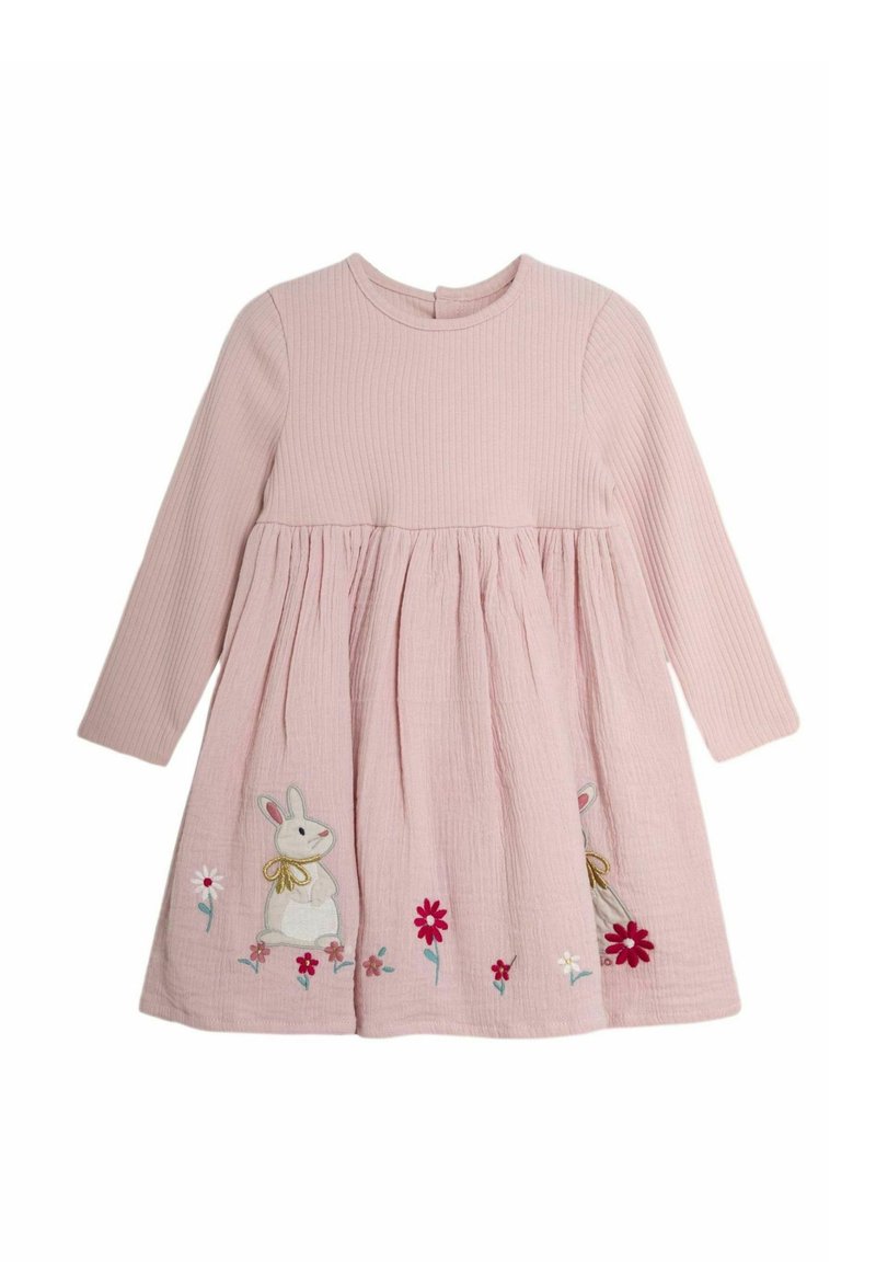 JoJo Maman Bébé CHEESE- REGULAR FIT - Sarafanas - pink bunny applique