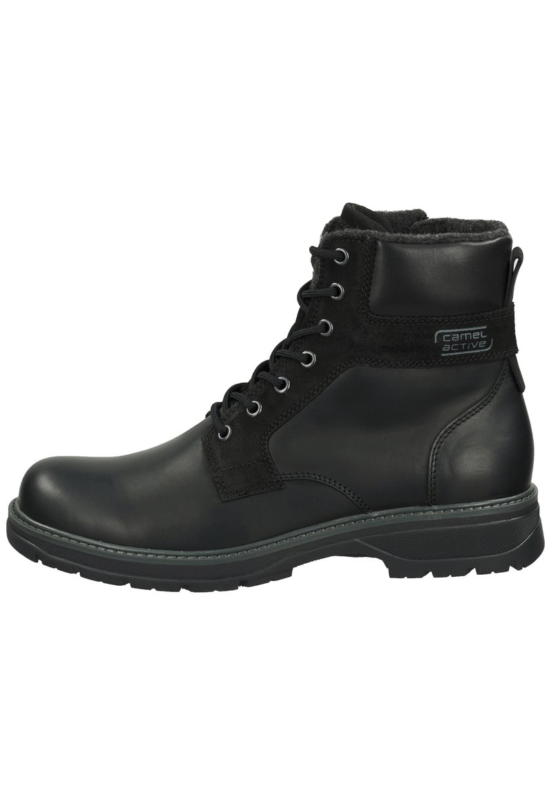 camel active Lace-up ankle boots - black