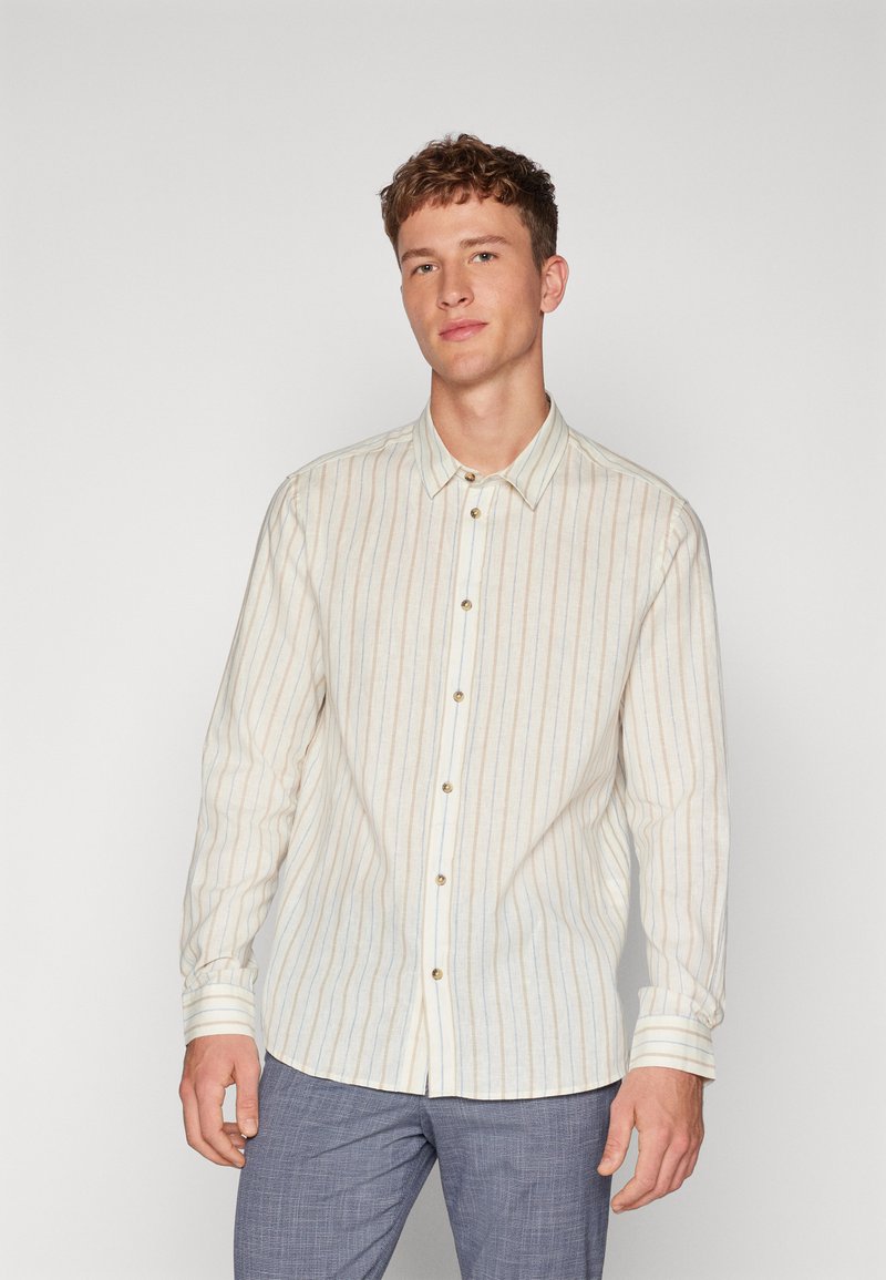 Pier One SHIRT-LINEN BLEND - Marškiniai - off-white