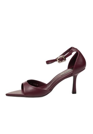 EUCA - Zapatos de tacón con punta abierta - burdeos