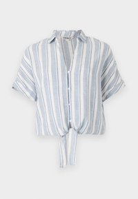 ONLCARO KNOT SHIRT  - Chemisier - coronet blue/bright white