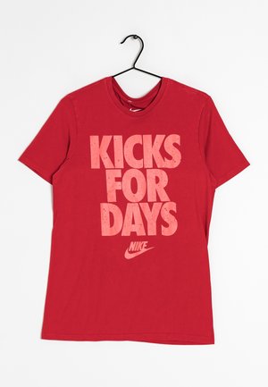 Nike Sportswear Triko s potiskem - red