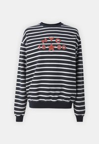 NYC APPLIQUE STRIPE - Športni pulover - navy/white