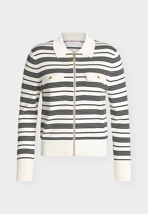 Tommy Hilfiger, CO FULL NEEDLE - Gilet - ecru/black