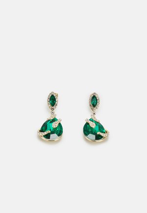 PCLEBOU EARRINGS - Orecchini - gold-coloured/green