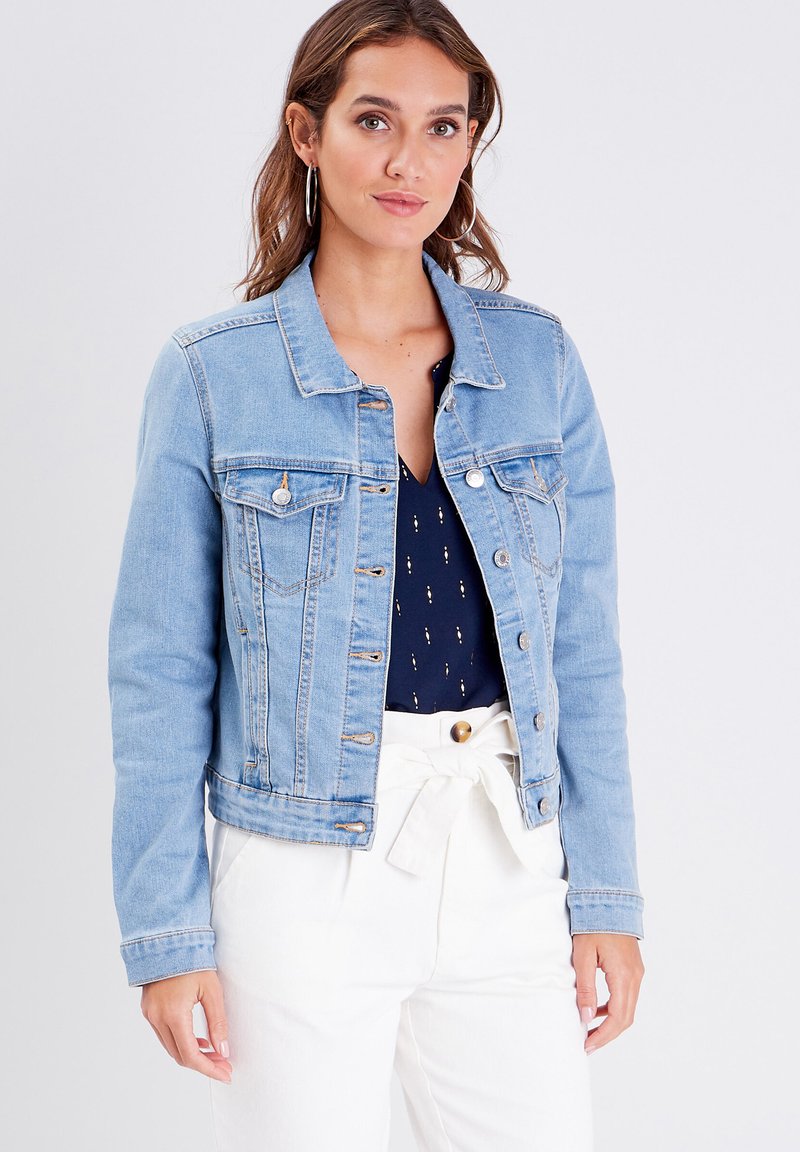 Cache Cache Veste en jean - denim bleach