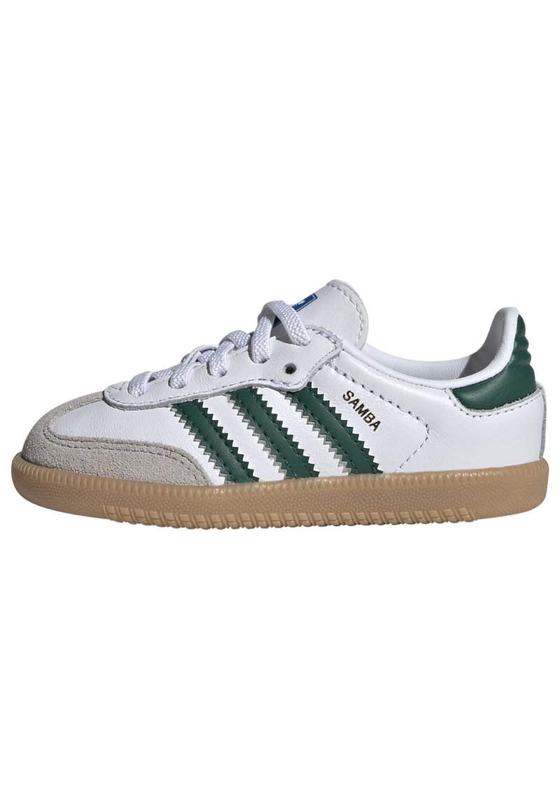 adidas Originals - SAMBA OG KIDS - Trainers - ftwr white collegiate green gum, Enlarge
