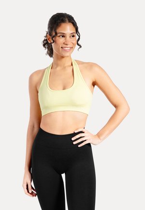 AZURA RIBBED NECK HOLDER BRA - Reggiseno sportivo con sostegno medio - gelb