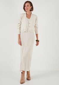 LELA REGULAR FIT - Cocktailkleid/festliches Kleid - light stone