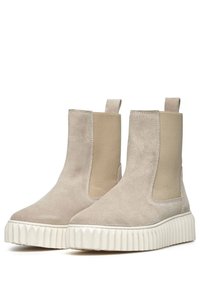 Voile Blanche BETH - Boots à talons - beige