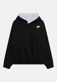 Nike Performance REVERSIBLE UNISEX - Felpa con cappuccio - black/white/yellow