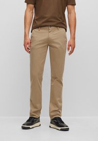 BOSS - SLIM  - Chino hlače - light brown Minijatura 1