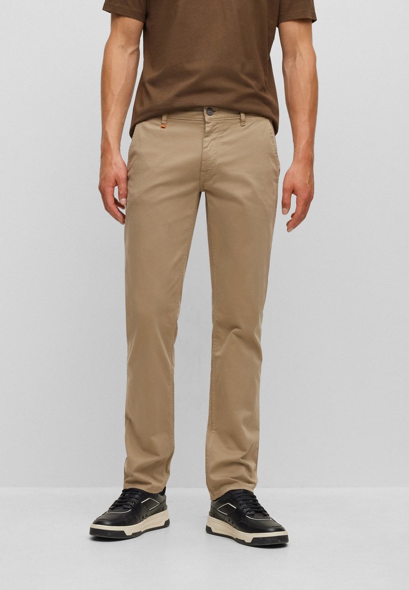 BOSS - SLIM  - Chino stiliaus kelnės - light brown, Padidinti