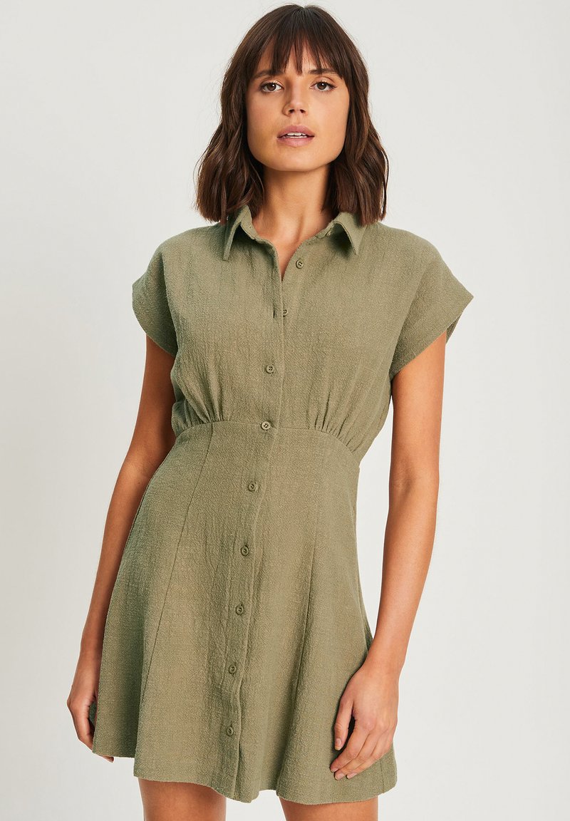 WILLA HENNING Shirt dress khaki/green Zalando.ie