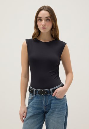 REGULAR FIT - Top - gunmetal