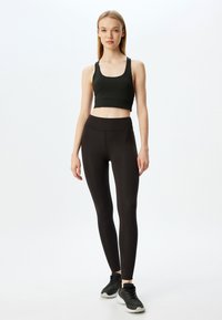 Koton HIGH RISE - Legging (type pantalon) - black