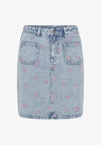 Sélectionné, blue denim pink flower emb