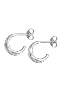 Øreringe i sterling sølv med et snoet, rundt design. Poleret finish med en glat tekstur og en post-back lukning.