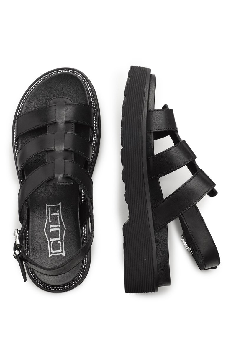 Cult Sandali con plateau nero