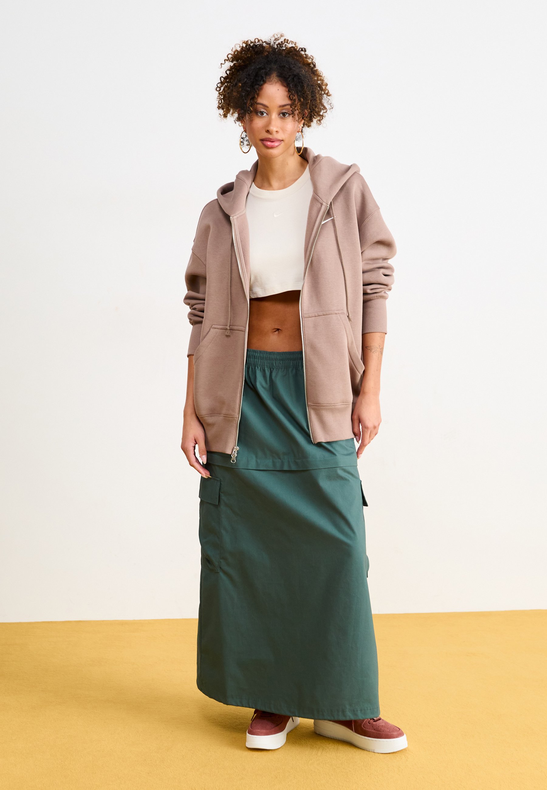 売れ筋商品|||ナイキ パーカー・スウェットシャツ レディース アウター HOODIE - Zip-up sweatshirt - mink brown/sail Nike Sportswear HOODIE - Zip-up sweatshirt - mink brown/sail