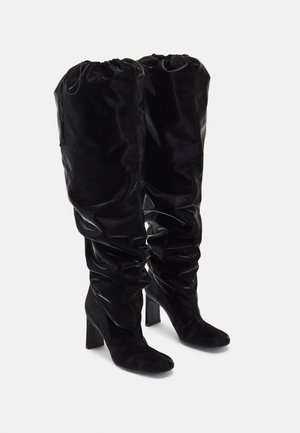 Reike Nen VANESSA HONG X REIKE NEN DRAWSTRING THIGH HIGH LANDED - Škornji z visoko peto - black