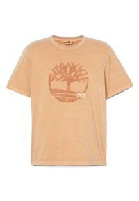 GARMENT DYE LOGO GRAPHIC TEE - T-shirt print - wheat boot