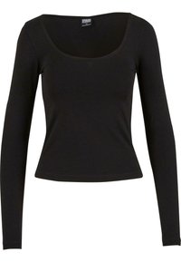 WIDE NECK - Longsleeve - black