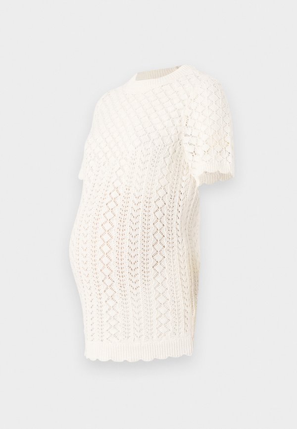 OLMSAGA LIFE O NECK - Basic T-shirt - ecru3