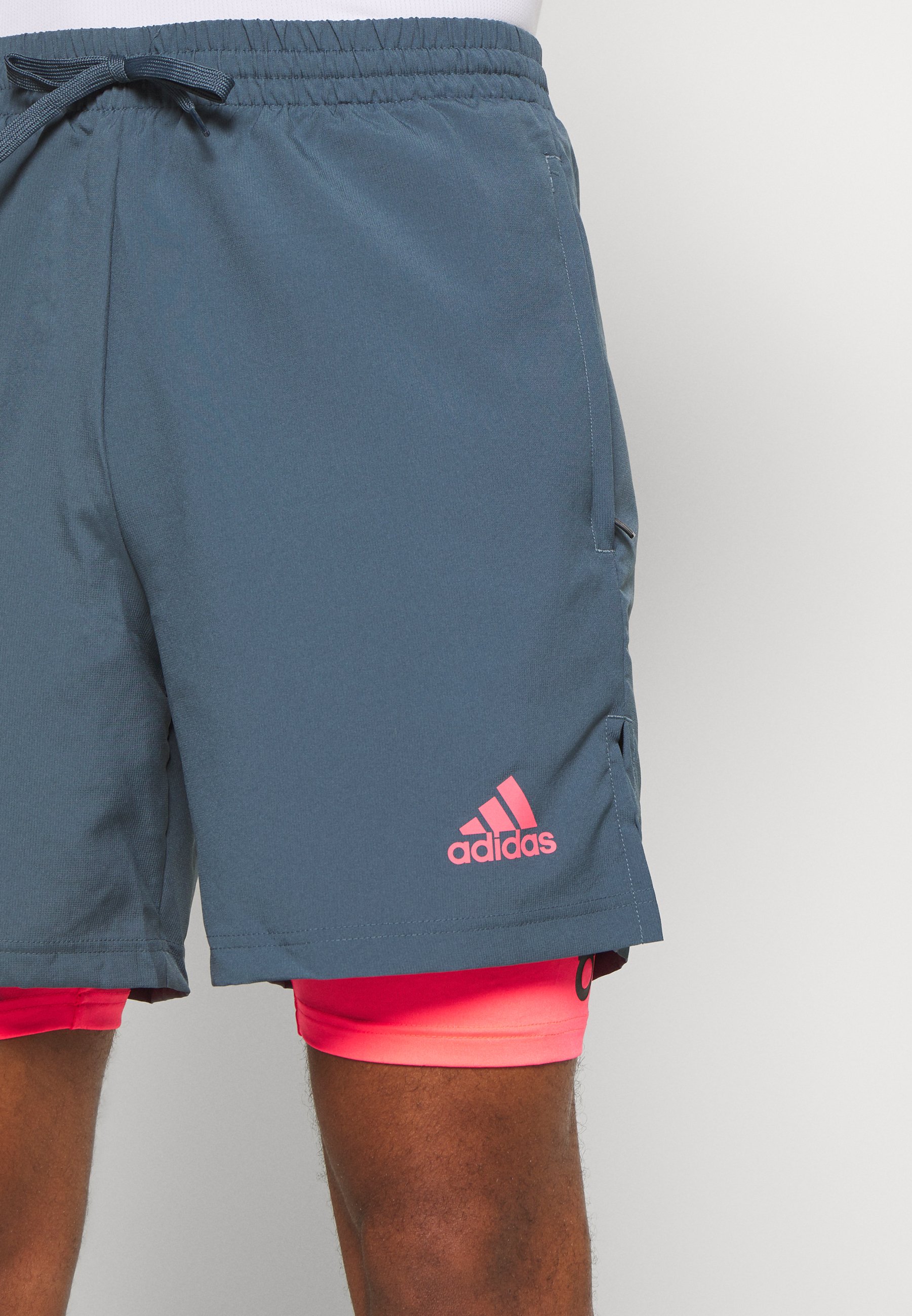 adidas Performance SHORT - Korte broeken - legblu/sigpink/donkerblauw -  Zalando.nl