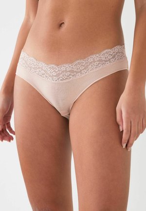 DOT PRINT HIGH LEG TRIM FOUR PACK - Slip - nude m