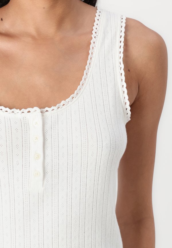 SCOOP POINTELLE TANK - Top - milk3