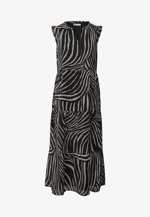 Street One, MAXI DRESS AUS CHIFFON WITH PRINT - Day dress - black