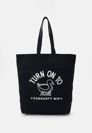 Carhartt WIP STAMP TOTE UNISEX - Bolso shopping - black/white
