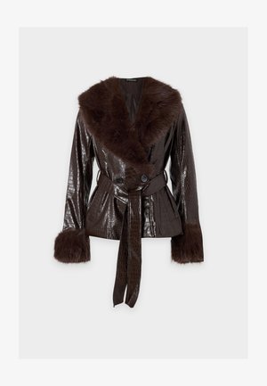 Even&Odd by Zalando, Μπουφάν από συνθετικό δέρμα - brown
