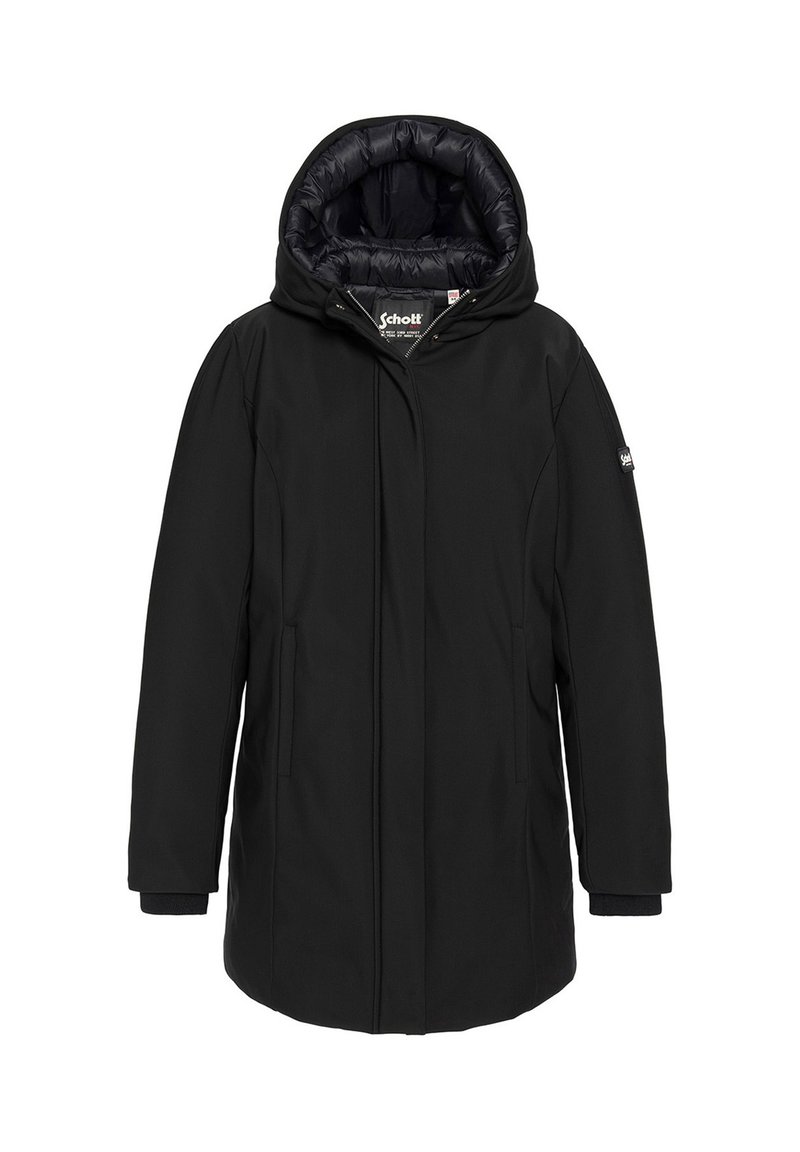 Schott Wintermantel zwart