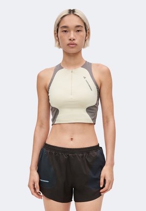 adidas Performance, HK CROP - Débardeur - beige/charcoal