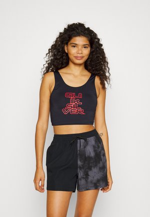 Quiksilver STRANGER THINGS UPSIDE DOWN SCOOP SINGLET - Top - black