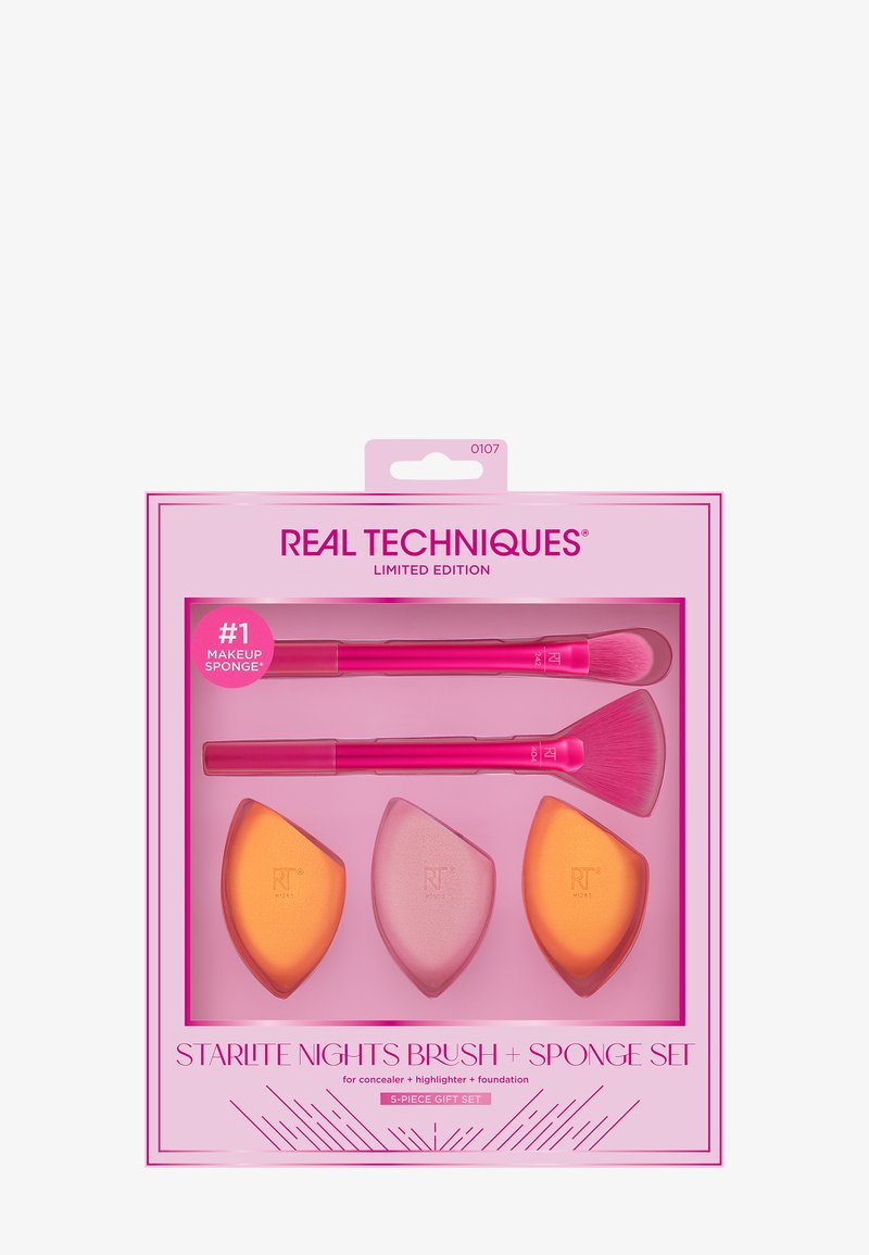 Real Techniques - STARLITE NIGHTS BRUSH & SPONGE SET - Kwastenset - -, Vergroten