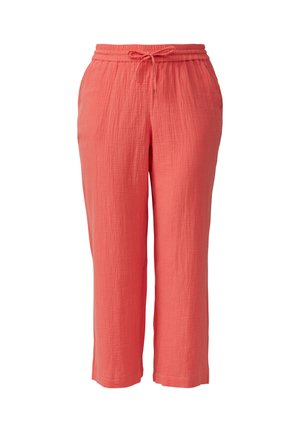 QS, HOSE - Stoffhose - chilirot